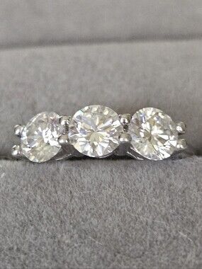 Francis Claire Carys Moissanite 1.27 KT DEF color Gemstone Sterling Silver NWT 7